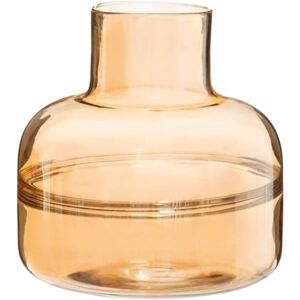 Avilia Flower Vase for Bedroom and Living Room Decorative Vase for Home Decor, Glass, 23.5 x 24 cm, Amber Avilia Flower Vase for Bedroom and Living Room Decorative Vase for Home Decor, Glass, 23.5 x 24 cm, Amber
