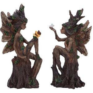Nemesis Now Woodland Beauty (set of 2) Figurines 15.5cm, Resin, Brown, Tree Fairies Figures, Collectable Giftware, Cast in the Finest Resin, Expertly Hand-Painted Nemesis Now Woodland Beauty (set of 2) Figurines 15.5cm, Resin, Brown, Tree Fairies Figures, Collectable Giftware, Cast in the Finest Resin, Expertly Hand-Painted