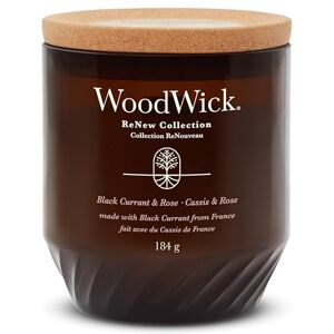 Woodwick Renew Scented Candle with Crackling Wick Black Currant & Rose Medium Candle Plant Based Soy Coconut Wax Blend Made with Recycled Materials Perfect Gifts for Women Woodwick Renew Scented Candle with Crackling Wick Black Currant & Rose Medium Candle Plant Based Soy Coconut Wax Blend Made with Recycled Materials Perfect Gifts for Women
