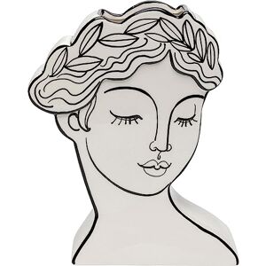 KARE Design Deco Vase Favola Lady, White/Black, Decorative Vase for Flowers, Antique, Room Decor, Home Decor Table Decoration for Living Room, Bedroom, Home Office, 25x20x7 cm (H/W/D) KARE Design Deco Vase Favola Lady, White/Black, Decorative Vase for Flowers, Antique, Room Decor, Home Decor Table Decoration for Living Room, Bedroom, Home Office, 25x20x7 cm (H/W/D)