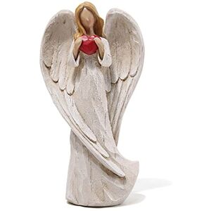 Hodao Resin Praying Angel Sculpture Figurine for Gifts Home Decoration Praying commemorating Angel Statue, exquisitely Carved and Hand-Painted Characters (with Hear) Hodao Resin Praying Angel Sculpture Figurine for Gifts Home Decoration Praying commemorating Angel Statue, exquisitely Carved and Hand-Painted Characters (with Hear)