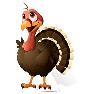 STAR CUTOUTS Ltd SC990 Turkey Cardboard Cutout/Stand Up/Standee Perfect for Children's Christmas Decorations, Parties and Events Height 60cm, Multicolour STAR CUTOUTS Ltd SC990 Turkey Cardboard Cutout/Stand Up/Standee Perfect for Children's Christmas Decorations, Parties and Events Height 60cm, Multicolour