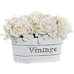 DKD Home Decor Brand Decorative Plant White Plastic Fabric Iron (Reference: S3020005) DKD Home Decor Brand Decorative Plant White Plastic Fabric Iron (Reference: S3020005)