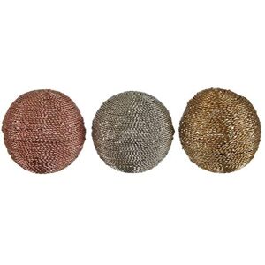 Premier Housewares Decorative Spheres, Metal, Rose Gold/Silver/Gold, Nicht zutreffend Premier Housewares Decorative Spheres, Metal, Rose Gold/Silver/Gold, Nicht zutreffend