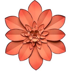 Picfarce Pink Metal Flower Wall Art Decor, 11“ Rustic Modern Floral Sculpture, Distressed Hanging Home Decoration Accent Artworks for Indoor Bedroom Living Room Office Outdoor Garden Patio Picfarce Pink Metal Flower Wall Art Decor, 11“ Rustic Modern Floral Sculpture, Distressed Hanging Home Decoration Accent Artworks for Indoor Bedroom Living Room Office Outdoor Garden Patio