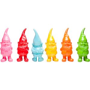 KARE Design Deco Figurine Dwarf Set 6pcs, Multicolor, 11x4x4 cm, Decorative Object, Funny Dwarfs Motif as Shelf or tabletop Decor, Living Room, Bedroom KARE Design Deco Figurine Dwarf Set 6pcs, Multicolor, 11x4x4 cm, Decorative Object, Funny Dwarfs Motif as Shelf or tabletop Decor, Living Room, Bedroom
