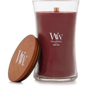 Woodwick Scented Candle with Crackling Wick Rouge Oud Large Hourglass Candle Long Burning Candles: Up to 130 Hours Perfect Gifts for Women Woodwick Scented Candle with Crackling Wick Rouge Oud Large Hourglass Candle Long Burning Candles: Up to 130 Hours Perfect Gifts for Women