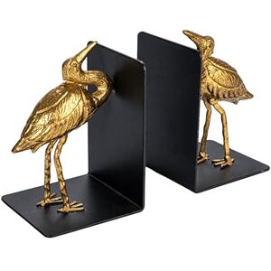 Creative Labs Decorative Bird Bookends, Gold, Set of 2 Creative Labs Decorative Bird Bookends, Gold, Set of 2