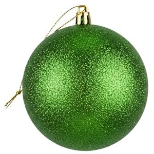 SHATCHI 25cm Large Dark Green Bauble PVC Shatterproof Glitter Finish Christmas Balls Ornament Festive Xmas Tree Hanging Decorations, Round Ornament for Holiday Home Decor SHATCHI 25cm Large Dark Green Bauble PVC Shatterproof Glitter Finish Christmas Balls Ornament Festive Xmas Tree Hanging Decorations, Round Ornament for Holiday Home Decor