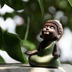 KINGZHUO Ceramic Tiny Cute Baby Buddha Statue Monk Figurine Cute Buddha Babies Baby Buddha Monk Home Decoration Zen Decor Peaceful Rulai Figurine (C) KINGZHUO Ceramic Tiny Cute Baby Buddha Statue Monk Figurine Cute Buddha Babies Baby Buddha Monk Home Decoration Zen Decor Peaceful Rulai Figurine (C)