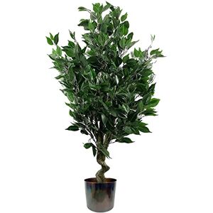 Leaf Realistic Artificial Ficus Tree with Planter, Mixed Materials, 110cm Evergreen Multicolour Leaf Realistic Artificial Ficus Tree with Planter, Mixed Materials, 110cm Evergreen Multicolour