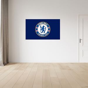 Licensed Décor Chelsea FC Vinyl Wall Sticker Medium (100cm (w) x 60cm (h) Full Crest on Secondary Dark Blue Licensed Décor Chelsea FC Vinyl Wall Sticker Medium (100cm (w) x 60cm (h) Full Crest on Secondary Dark Blue