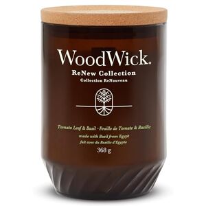 Woodwick Renew Scented Candle with Crackling Wick Tomato Leaf & Basil Large Candle Plant Based Soy Coconut Wax Blend Made with Recycled Materials Perfect Gifts for Women Woodwick Renew Scented Candle with Crackling Wick Tomato Leaf & Basil Large Candle Plant Based Soy Coconut Wax Blend Made with Recycled Materials Perfect Gifts for Women
