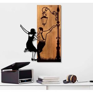 Wallity Elegant Decorative Wooden Wall Accessory, Walnut & Black, 42 x 58 x 3 cm, 50% Wood (3 cm) & 50% Metal (1.5 cm), Unique Design for Stylish Home Decor Wallity Elegant Decorative Wooden Wall Accessory, Walnut & Black, 42 x 58 x 3 cm, 50% Wood (3 cm) & 50% Metal (1.5 cm), Unique Design for Stylish Home Decor