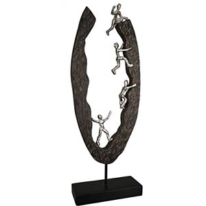 Casablanca modernes Design Casablanca Sculpture, Aluminium Wood, Black, Silver, Höhe 59 cm Casablanca modernes Design Casablanca Sculpture, Aluminium Wood, Black, Silver, Höhe 59 cm