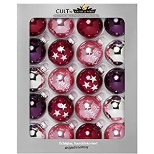 HEITMANN DECO 2.25" Glass Berry Christmas Tree Baubles HEITMANN DECO 2.25" Glass Berry Christmas Tree Baubles