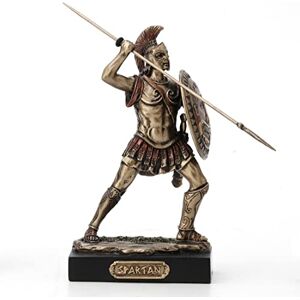 Veronese Design 4 7/8" Spartan Warrior Miniature Figurine Hand Painted Resin Statue Veronese Design 4 7/8" Spartan Warrior Miniature Figurine Hand Painted Resin Statue