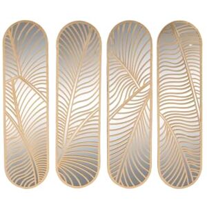 Home ESPRIT Wall Decoration Golden Leaf Plant 72 x 1.5 x 68 cm Home ESPRIT Wall Decoration Golden Leaf Plant 72 x 1.5 x 68 cm