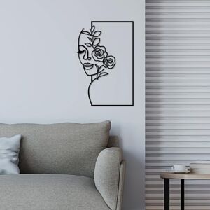 Hanah Home Stylish Black Decorative Metal Wall Accessory, 50 x 33 cm, 100% Metal (1.5 mm Thick), Easy Wall Mounting, Perfect for Modern Home Decor Hanah Home Stylish Black Decorative Metal Wall Accessory, 50 x 33 cm, 100% Metal (1.5 mm Thick), Easy Wall Mounting, Perfect for Modern Home Decor