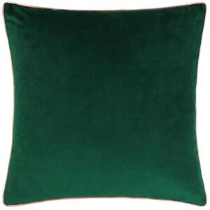 furn. Meridian Feather Filled Cushion – Luxury Contrast Piped Velvet Decorative Pillow (Emerald/Blush 45x45cm) furn. Meridian Feather Filled Cushion – Luxury Contrast Piped Velvet Decorative Pillow (Emerald/Blush 45x45cm)