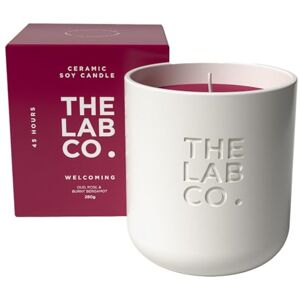 The Lab Co. Ceramic Candle 280g 45hrs Burn Time. Welcoming Fragrance with Oud Rose Bergamot Patchouli. 100% Vegan Soy Wax The Lab Co. Ceramic Candle 280g 45hrs Burn Time. Welcoming Fragrance with Oud Rose Bergamot Patchouli. 100% Vegan Soy Wax