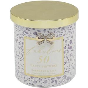 L & P Home & Gifts Lesser & Pavey Happy Birthday 50th Candle Madelaine by Hearts Design for Home & Decor Long Burning Aromatherapy Candle Set for Relaxation Large Scented Candles Birthday Gifts for Women & Men L & P Home & Gifts Lesser & Pavey Happy Birthday 50th Candle Madelaine by Hearts Design for Home & Decor Long Burning Aromatherapy Candle Set for Relaxation Large Scented Candles Birthday Gifts for Women & Men