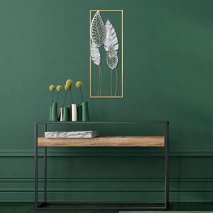 Hanah Home Hand-Painted Decorative Metal Wall Accessory, 32 x 90 x 5 cm, 100% Metal, Unique Colour Variations, Perfect for Home Decor & Art Lovers Hanah Home Hand-Painted Decorative Metal Wall Accessory, 32 x 90 x 5 cm, 100% Metal, Unique Colour Variations, Perfect for Home Decor & Art Lovers