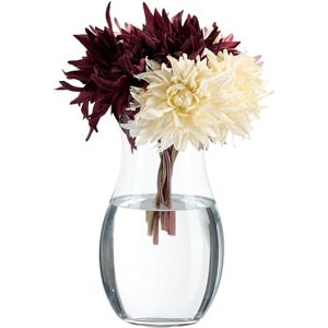 Relaxdays Glass Flower Vase, Decoration for The Table, Large Centerpiece, for Bouquet, HWD: 26 x 15 x 15 cm, Transparent Relaxdays Glass Flower Vase, Decoration for The Table, Large Centerpiece, for Bouquet, HWD: 26 x 15 x 15 cm, Transparent