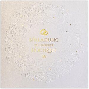 Art Nuvo Wedding Invitations – Set of 20, 135 x 135 mm with Printable Inserts and Envelopes for Wedding – Colourful Metallic Foil, Printed Pattern on Metallic Paper Art Nuvo Wedding Invitations – Set of 20, 135 x 135 mm with Printable Inserts and Envelopes for Wedding – Colourful Metallic Foil, Printed Pattern on Metallic Paper