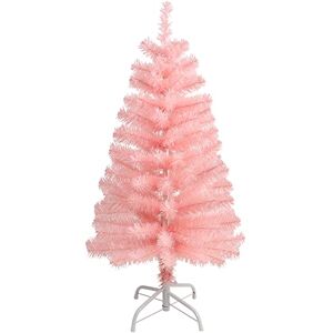 CCINEE 3Ft Artificial Christmas Tree, Pink Tabletop Hinged Christmas Tree with Metal Stand 130 Branch Tips Mini Tree for Xmas Party Supplies Home Indoor Decoration CCINEE 3Ft Artificial Christmas Tree, Pink Tabletop Hinged Christmas Tree with Metal Stand 130 Branch Tips Mini Tree for Xmas Party Supplies Home Indoor Decoration