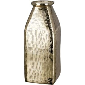 GILDE Lola Aluminium Vase Gold Waterproof Coarse Surface Height 38 cm x Width 13 cm GILDE Lola Aluminium Vase Gold Waterproof Coarse Surface Height 38 cm x Width 13 cm