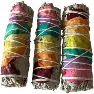 VIE 3x Chakra Petals White Sage 4" Smudge Sticks VIE 3x Chakra Petals White Sage 4" Smudge Sticks