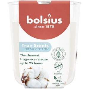 BOLSIUS Fresh Cotton White Set of 6 Scented Candles 8 x 7 cm Burn time: 25 Hours with Natural extracts Natural Vegetable Wax Palm Oil Free BOLSIUS Fresh Cotton White Set of 6 Scented Candles 8 x 7 cm Burn time: 25 Hours with Natural extracts Natural Vegetable Wax Palm Oil Free