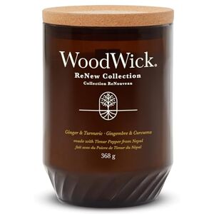 Woodwick Renew Scented Candle with Crackling Wick Ginger & Turmeric Large Candle Plant Based Soy Coconut Wax Blend Made with Recycled Materials Perfect Gifts for Women Woodwick Renew Scented Candle with Crackling Wick Ginger & Turmeric Large Candle Plant Based Soy Coconut Wax Blend Made with Recycled Materials Perfect Gifts for Women