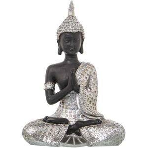 Alexandra House Living Decorative Figurine Brown Silver Acrylic Plastic Melamine Buddha Alexandra House Living Decorative Figurine Brown Silver Acrylic Plastic Melamine Buddha