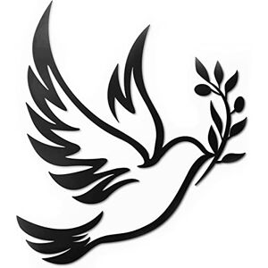Vivegate Dove of Peace Olive Branch Metal Wall Art – Olive Branches Peace Black Outline White Dove Metal Wall Decor (Large 38X33 cm, Dove) Vivegate Dove of Peace Olive Branch Metal Wall Art – Olive Branches Peace Black Outline White Dove Metal Wall Decor (Large 38X33 cm, Dove)