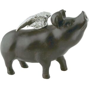 KARE Design Piggy Bank Rockstar Pig, Black/Silver, Wings, Money Box, Gift Idea, Room Decor, Home Decor For Living Room, Bedroom, Hallway, 17x23x10cm (H/W/D) KARE Design Piggy Bank Rockstar Pig, Black/Silver, Wings, Money Box, Gift Idea, Room Decor, Home Decor For Living Room, Bedroom, Hallway, 17x23x10cm (H/W/D)