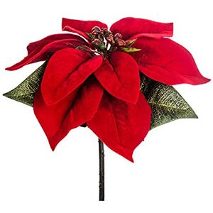 EUROCINSA REF.71170C20 CHRISTMAS PONSETIA RED TERCIOHAIR PONSETIA, Box of 12, Plastic, 28 cm EUROCINSA REF.71170C20 CHRISTMAS PONSETIA RED TERCIOHAIR PONSETIA, Box of 12, Plastic, 28 cm