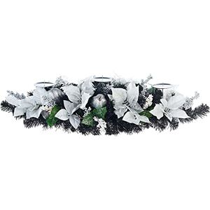 WeRChristmas Pre-Decorated Table Centre Piece Candle Holder WeRChristmas Pre-Decorated Table Centre Piece Candle Holder