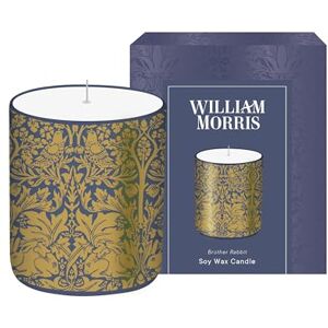 Portico Designs Ltd William Morris Br Rabbit Candle, Soy Wax, Height Approx 11cm Diameter 8.5cm, 25 Hours Burn time, Relaxing Hint of Clove Scent Portico Designs Ltd William Morris Br Rabbit Candle, Soy Wax, Height Approx 11cm Diameter 8.5cm, 25 Hours Burn time, Relaxing Hint of Clove Scent