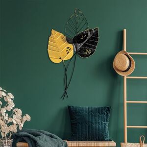 Hanah Home Handmade Decorative Metal Wall Accessory, 45 x 85 cm, 100% Metal (1.5 mm), Unique Yellow & Black Design, Perfect for Home Decor & Art Display Hanah Home Handmade Decorative Metal Wall Accessory, 45 x 85 cm, 100% Metal (1.5 mm), Unique Yellow & Black Design, Perfect for Home Decor & Art Display