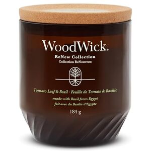 Woodwick Renew Scented Candle with Crackling Wick Tomato Leaf & Basil Medium Candle Plant Based Soy Coconut Wax Blend Made with Recycled Materials Perfect Gifts for Women Woodwick Renew Scented Candle with Crackling Wick Tomato Leaf & Basil Medium Candle Plant Based Soy Coconut Wax Blend Made with Recycled Materials Perfect Gifts for Women
