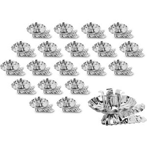 Idena 31892 Christmas Tree Candle Holder for Christmas Tree, Pack of 20 in Silver, Vintage Metal Candle Holder with Clip for Branches up to 1.5 cm Thick Idena 31892 Christmas Tree Candle Holder for Christmas Tree, Pack of 20 in Silver, Vintage Metal Candle Holder with Clip for Branches up to 1.5 cm Thick