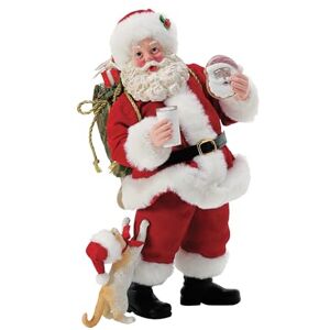 Department 56 Possible Dreams Santa and His Pets Cat Scratching Post Figurine, 10.5 Inch, Multicolor Department 56 Possible Dreams Santa and His Pets Cat Scratching Post Figurine, 10.5 Inch, Multicolor