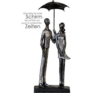 Casablanca modernes Design Sculpture, Resin, Charcoal, Grey, Silver Tone, Höhe 36 cm Casablanca modernes Design Sculpture, Resin, Charcoal, Grey, Silver Tone, Höhe 36 cm