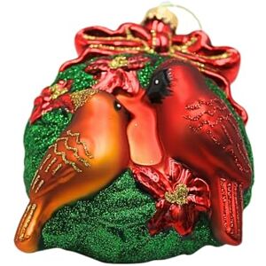 Dekohelden24 Lauschaer Lauscha Christmas Tree Decoration Bauble Glass Ornament Couple Cardinals Colourful L x W x H 8 x 4 x 10 cm Dekohelden24 Lauschaer Lauscha Christmas Tree Decoration Bauble Glass Ornament Couple Cardinals Colourful L x W x H 8 x 4 x 10 cm