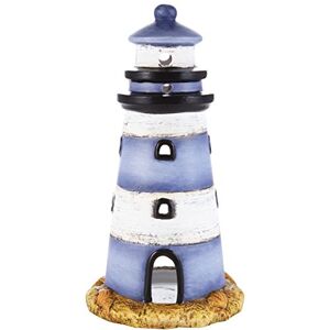 HEITMANN DECO Lighthouse Ceramic Lantern, Maritime Decoration, Blue, White and Beige, 13.3 cm, Ideal for Table or Living Room Decoration HEITMANN DECO Lighthouse Ceramic Lantern, Maritime Decoration, Blue, White and Beige, 13.3 cm, Ideal for Table or Living Room Decoration