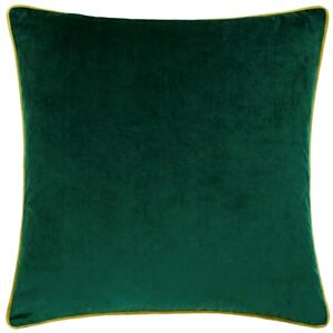 furn. Meridian Feather Filled Cushion – Luxury Contrast Piped Velvet Decorative Pillow (Emerald/Moss 45x45cm) furn. Meridian Feather Filled Cushion – Luxury Contrast Piped Velvet Decorative Pillow (Emerald/Moss 45x45cm)