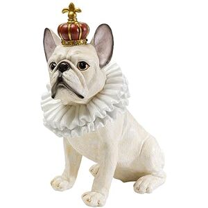 KARE Design Deco Figurine King Dog White, White, Modern, Each Piece Unique, Handpainted, Animal Statue, Gift Idea, Decorative Home Accessories, Home Decor for Living Room, 33x26x16 cm (H/W/D) KARE Design Deco Figurine King Dog White, White, Modern, Each Piece Unique, Handpainted, Animal Statue, Gift Idea, Decorative Home Accessories, Home Decor for Living Room, 33x26x16 cm (H/W/D)