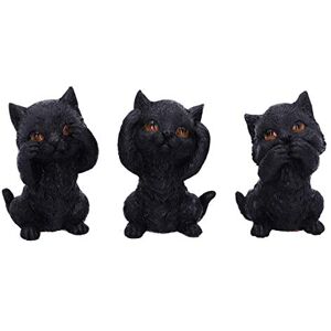 Nemesis Now Three Wise Kitties See No Hear No Speak No Evil Familiar Black Cats Figurine Nemesis Now Three Wise Kitties See No Hear No Speak No Evil Familiar Black Cats Figurine
